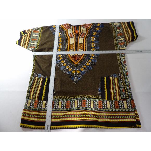 True Rock Free Size Tunic Top Shirt Caftan Boho Tribal Glittery Floral Silky - Picture 8 of 12